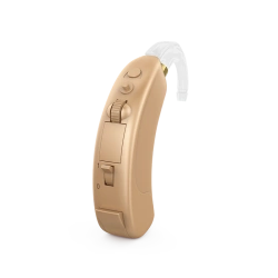 Electronic digital trimmer hearing aids, programmable air sound conduction behind-the-ear type "CRUIZ SP" according to TU 944