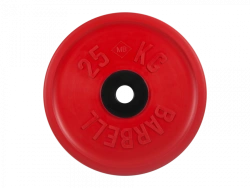 MB-PltCE-25 Rubber disc "Euro-Classic", red, 51 mm, 25 kg