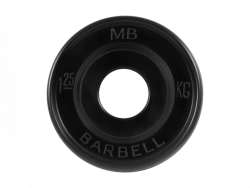 MB-PltBE-1,25 Rubber disc "Euro-Classic", black, 51 mm, 1,25 kg