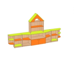 Toy wall "Big House" children's SI-DB