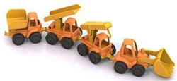 Set "Nordic": construction equipment (4 pcs. in a grid)