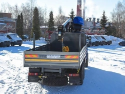 Special purpose vehicle with hydraulic loading crane of MKMA type on the basis of URAL 4320 and its modifications U0K05N-4L080