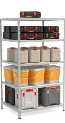 Metal shelf reinforced shelving unit model STF Shelf 1085-1.8