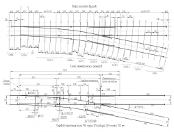 P50 type 1/5 grade 1/5 switch of 20 m radius of 750 mm gauge of the project 2673.00.000-01