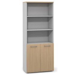 F6H 2-door cupboard, 2-door panel, 2 shelves, high from the "Unica" office furniture set