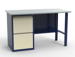 SV-1T.02.00.14.?? single-desk workbench, galvanised worktop