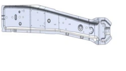Left-hand tailgate rack A9606415310