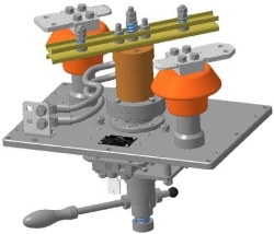 Manual high-voltage earthing switch ZVR-3,0/10 UHL1