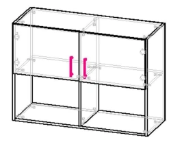 Hinged filing cabinet SHDPO10