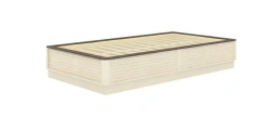Calypso LD.509150.000 Bed 1200 Corps (Sonome Eich dark/Strikhlak )