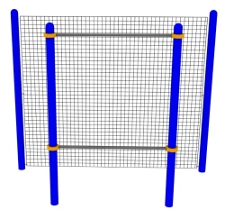 Square target on stands for testing disabled persons and persons with disabilities, hole dimensions 1,5 x 1
