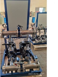 Pumping station for pressure increase