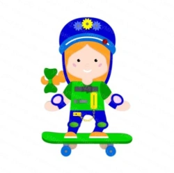 Bisiboard "Skater Girl" BZL-02