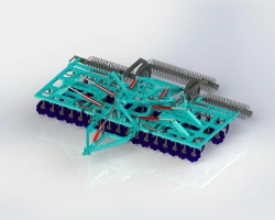 Folding BDM-7x4P disc harrow (Sura-7x4P sll.).