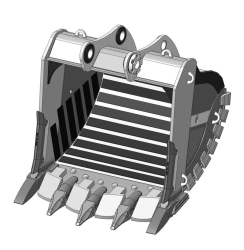 Heavy duty rock bucket RDX-121.24D.115XS