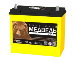 Lead battery for starting piston engines 6ST-50VLA Asia 60B24 "Tyumensky Medved"