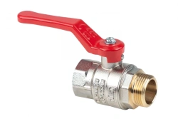 Nickel-plated ball valve Dist, series "Expert" DN20 3/4" BP-BP-BP, H122Pc