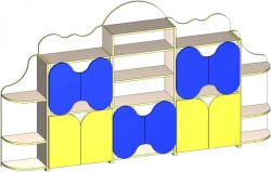 Children's household wooden furniture, "DSK-Mebel" brand. Children's wall