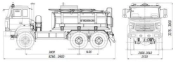 ATZ 4680L4-10 fuel tanker on URAL chassis 5557-4151-78, 5557-4151-80, 5557-4151-82