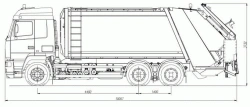 Heavy duty rubbish truck MST Z31.0
