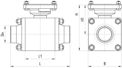 Ball shut-off valve ATEK.491284.159