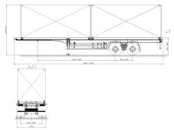 Semitrailer 98131D (loading space design - load-bearing frame)