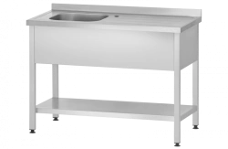 Solid drawn wash tub with working surface