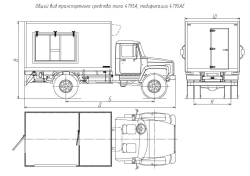 Cars of modification 4795AE based on GAZ vehicles of modifications 33086, 33088