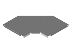 Tray cover for 90 degree angle tray KL 000x000 U90 with overall dimensions from 50 mm to 600 mm, with too