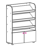 Display shelving unit (Trade mark Alliance-S)