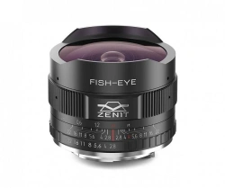 Photographic lens "MS ZENITAR 2,8/16" ("Fisheye"), with lens mount (M42)