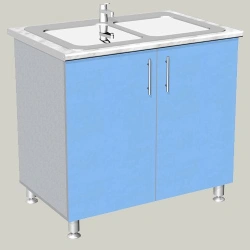 Double-door cabinet under the sink, model M-3