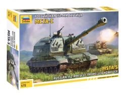 Assembled model "Russian 152 mm howitzer MSTA-S"