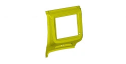 Interior upper rear partition panel