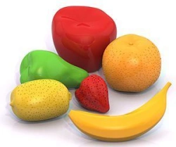 Set "Fruit" (6 items in a bag)