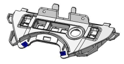 Centre switch cover assembly 96809319ZD