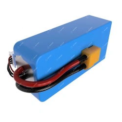 Lithium polymer battery LP9086186, 6000mAh, 7.6V, 2S1P, 9x86x186, PCM, connector, plastic case