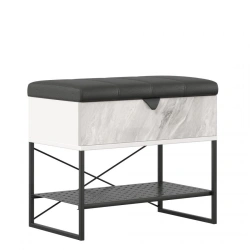 Nord LD.454030.000 Banquette 600 (White gloss/Statuario/ Nitro Black fabric)