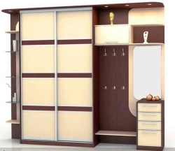 Wardrobe for an entrance hall of "Edelwood" trade mark