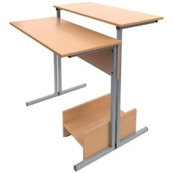 Metal-framed computer desk article 42054