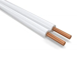 Polyvinylchloride insulated copper conductor wire, flat with separating base, for voltage up to 450/750 V, grade