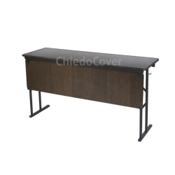 Metal frame table Leader 10 with front wall