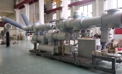 Complete switchgear with gas-insulated switchgear (GIS) for rated voltage 220 kV YAGG-220 series