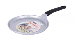 Cast aluminium pancake pan 240mm (uncoated) TM Kukmara, with removable Bakelite handle
