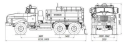 Oilfield tank truck ACN 4680K3 on chassis URAL 5557-1151-60, 5557-1151-62, 5557-1151-70, 5557-1151-72, 5557-1151-74
