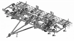 Cultivator KShU-6H wide-catch cultivator without chains for continuous tillage