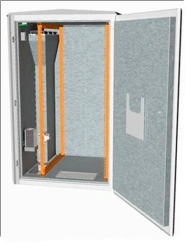 Vandal-proof thermal cabinet in 19" standard of TSA series