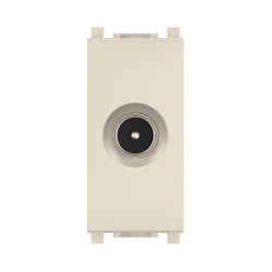 CADUCEUS ALING Experience Flush-mounted antenna socket TV single M/F, 1M, beige, art. 74261.9