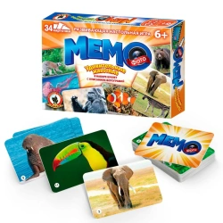 Photo-memo Amazing animals. 34 cards