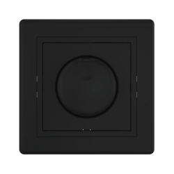 CADUCEUS ALING PRESTIGE Flush mount rotary push switch LED dimmer 1-100W, 230V~, universal, black (soft)